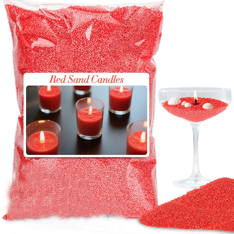 Candle Supplies In Bulk - 100G Green White Red Sand Pearled