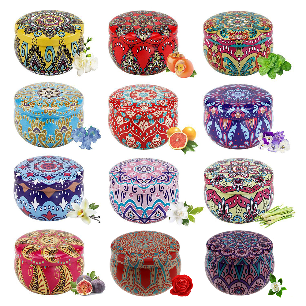 12Pcs Tinplate Empty Candle Ja - Metal Tin Lid 4Oz recensione e prezzo