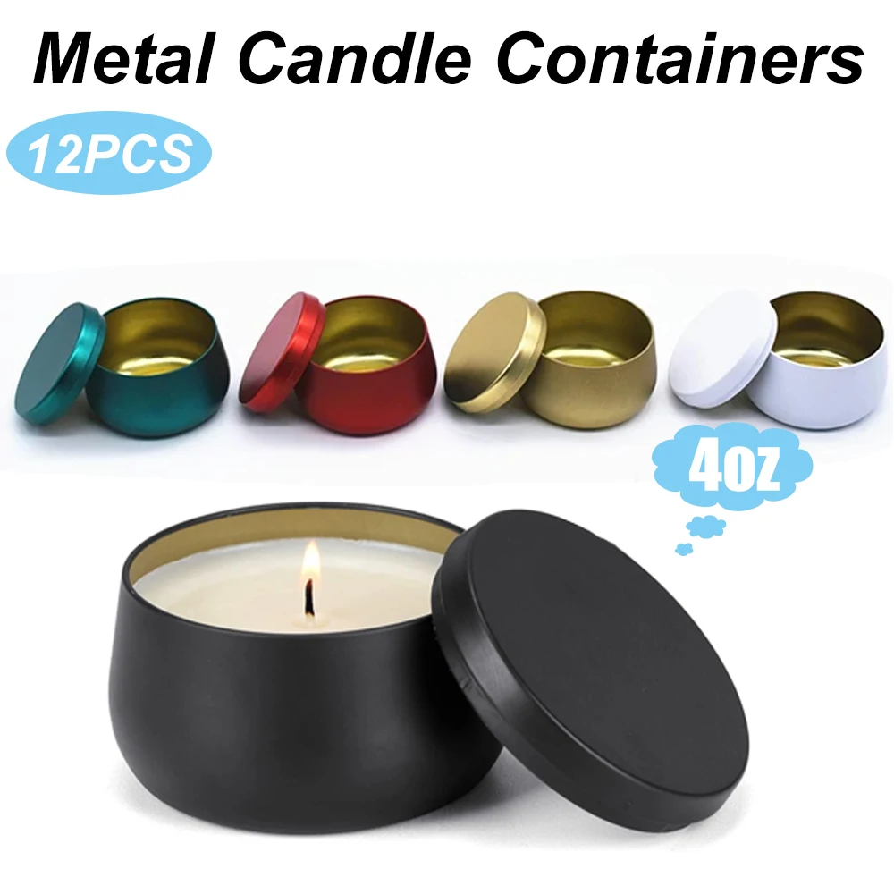 12PCS Metal Empty Tins With Li - Metal Tin Lid 4Oz recensione e prezzo