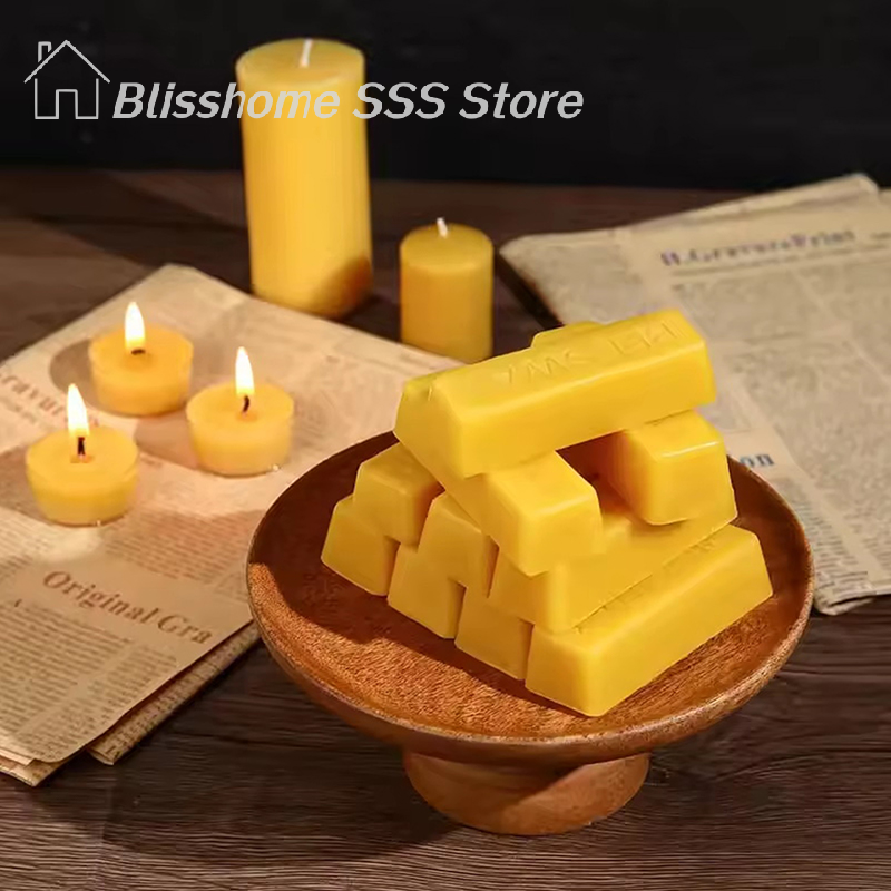 【S】4/8Pcs Pure Beeswax Blocks, - Candle Supplies In Bulk recensione e prezzo