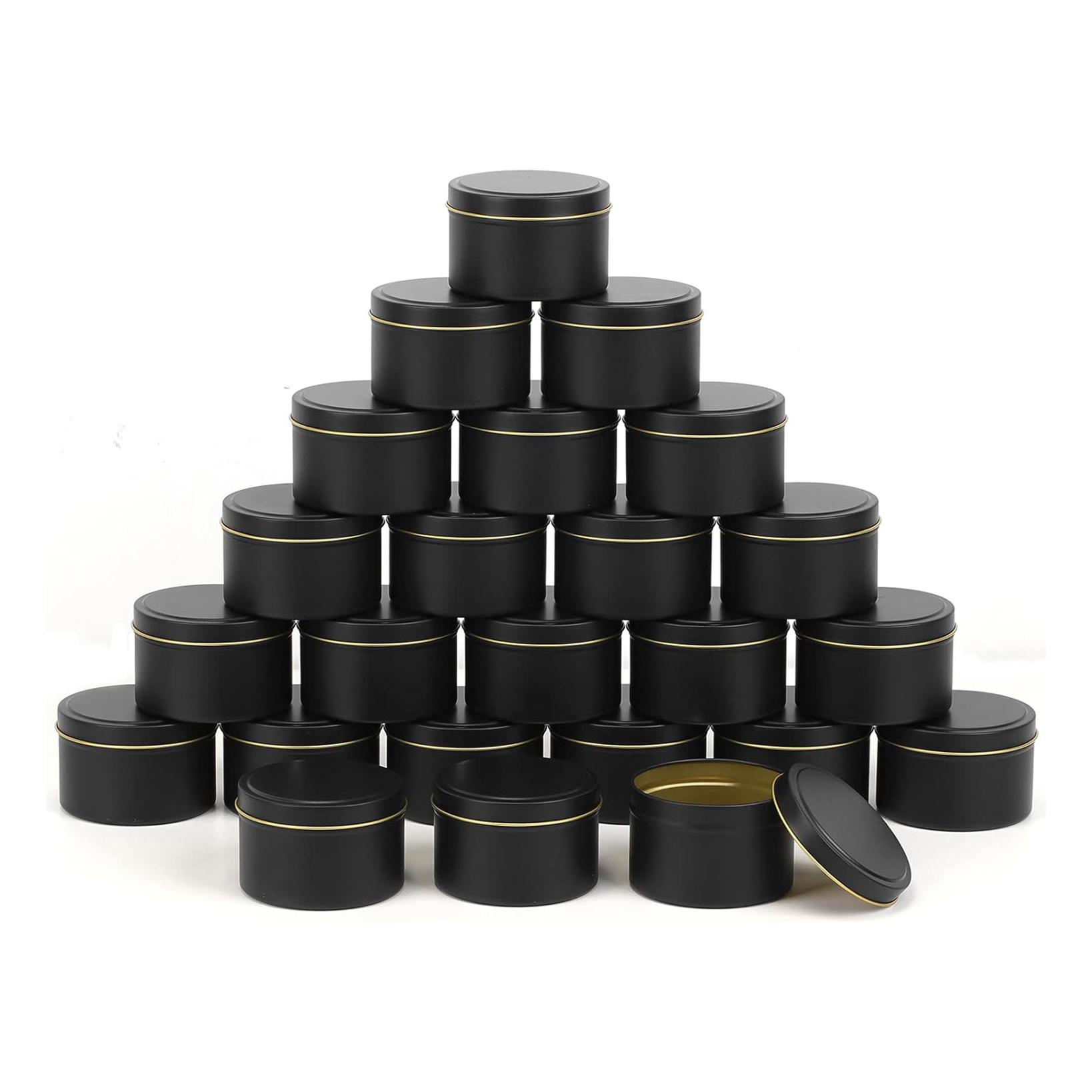4 OZ Candle Tins 24 Pcs Empty  - Metal Tin Lid 4Oz recensione e prezzo