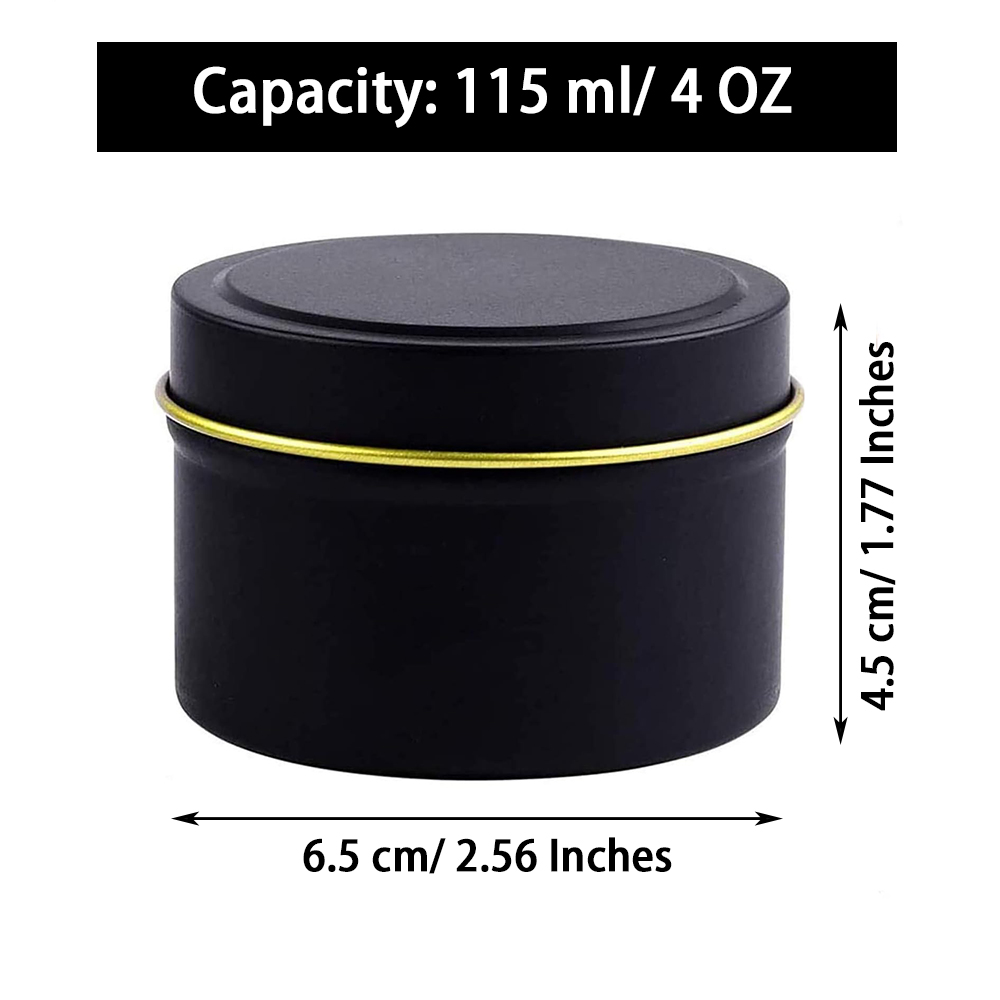 4 OZ Candle Tins 24 Pcs Empty  - Metal Tin Lid 4Oz recensione e prezzo