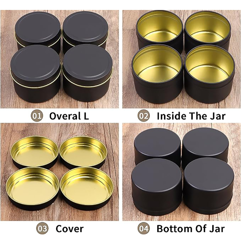 4 OZ Candle Tins 24 Pcs Empty  - Metal Tin Lid 4Oz recensione e prezzo