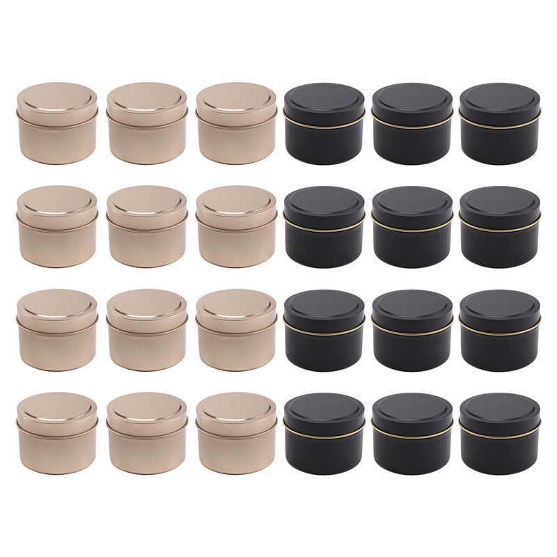 24 Pack Candle Tin Cans with L - Metal Tin Lid 4Oz recensione e prezzo