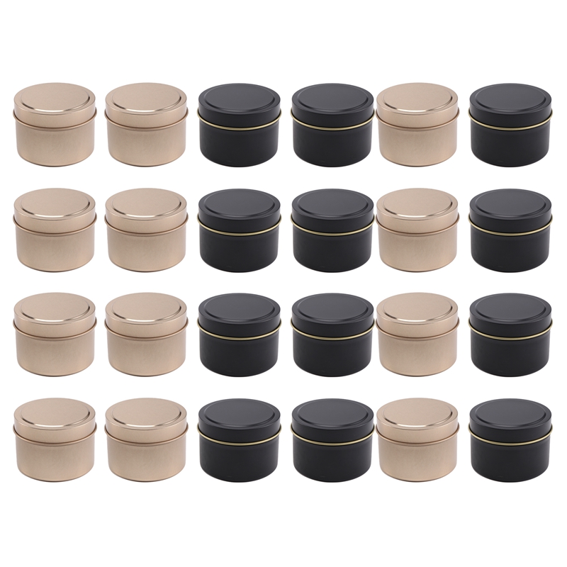 24 Pack Candle Tin Cans with L - Metal Tin Lid 4Oz recensione e prezzo