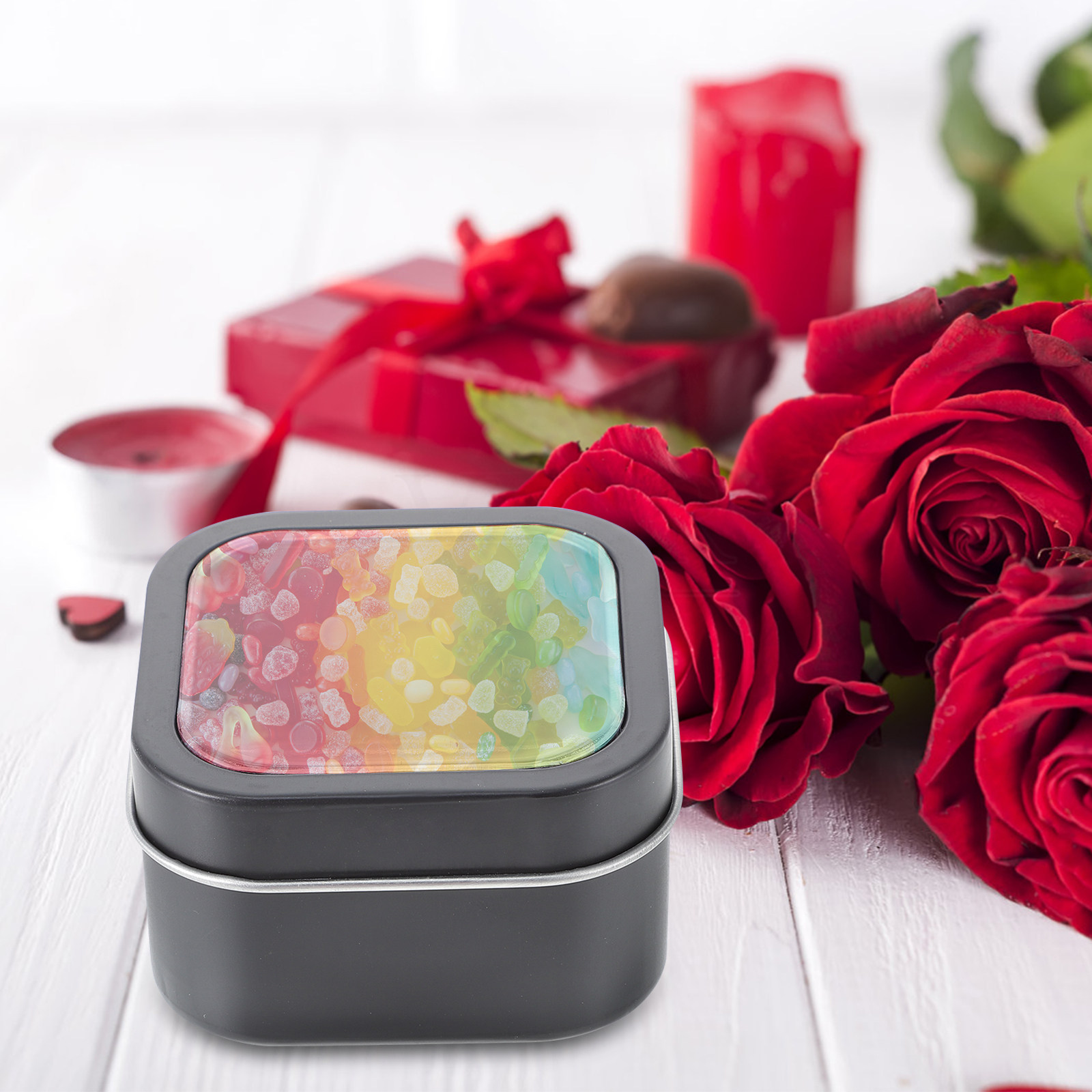15Pcs Gift Packaging Boxes Squ - Metal Tin Lid 4Oz recensione e prezzo