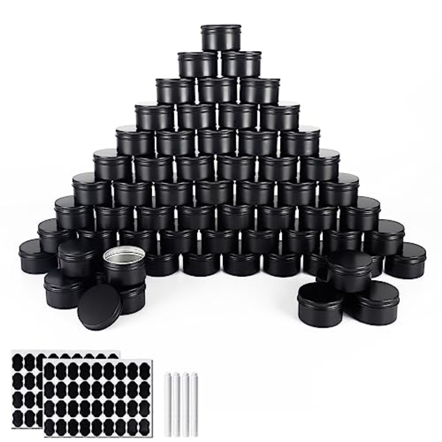 64 Pack Round Cans with Screw  - Metal Tin Lid 4Oz recensione e prezzo
