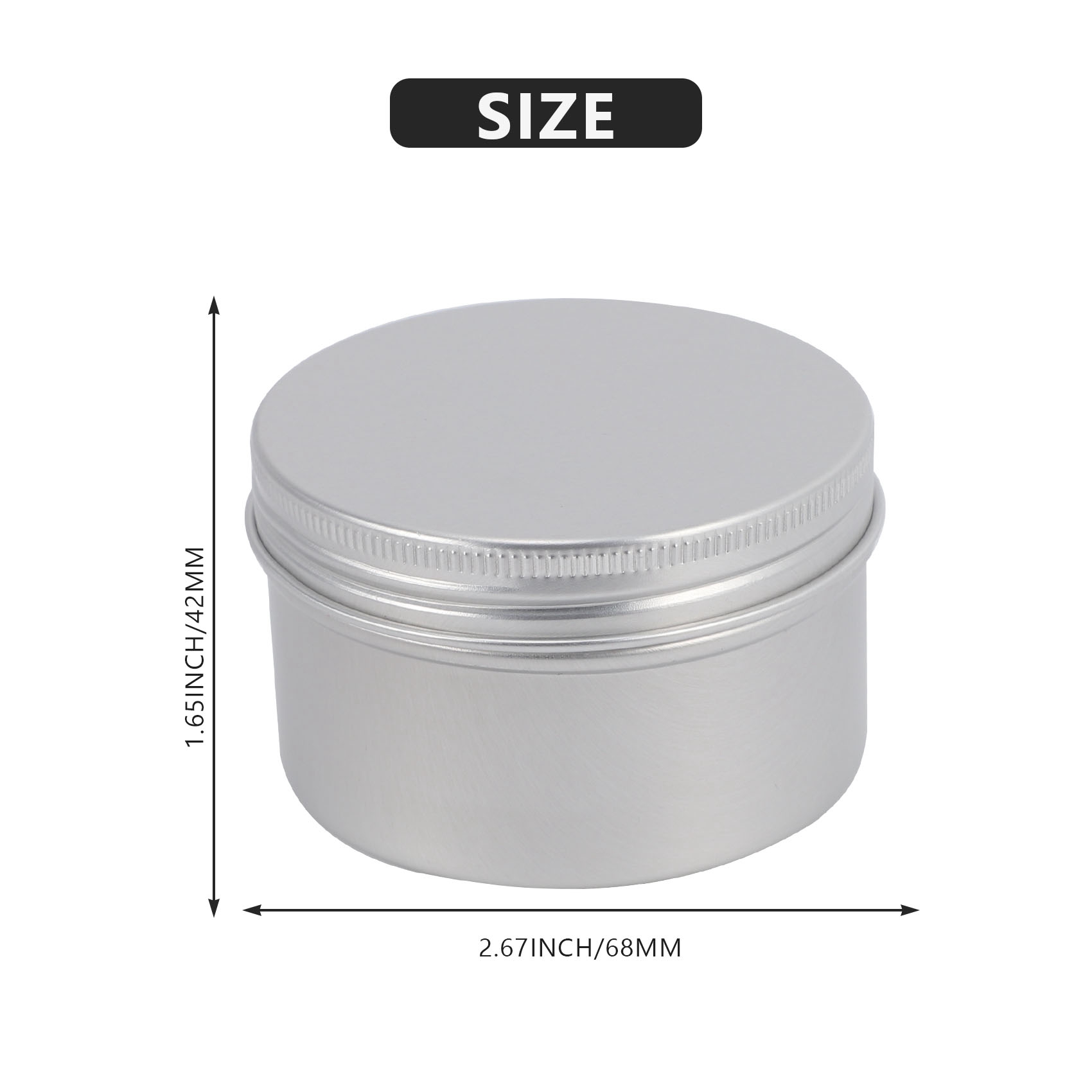 Stock Quantity 12Pcs 4Oz Metal - Metal Tin Lid 4Oz recensione e prezzo