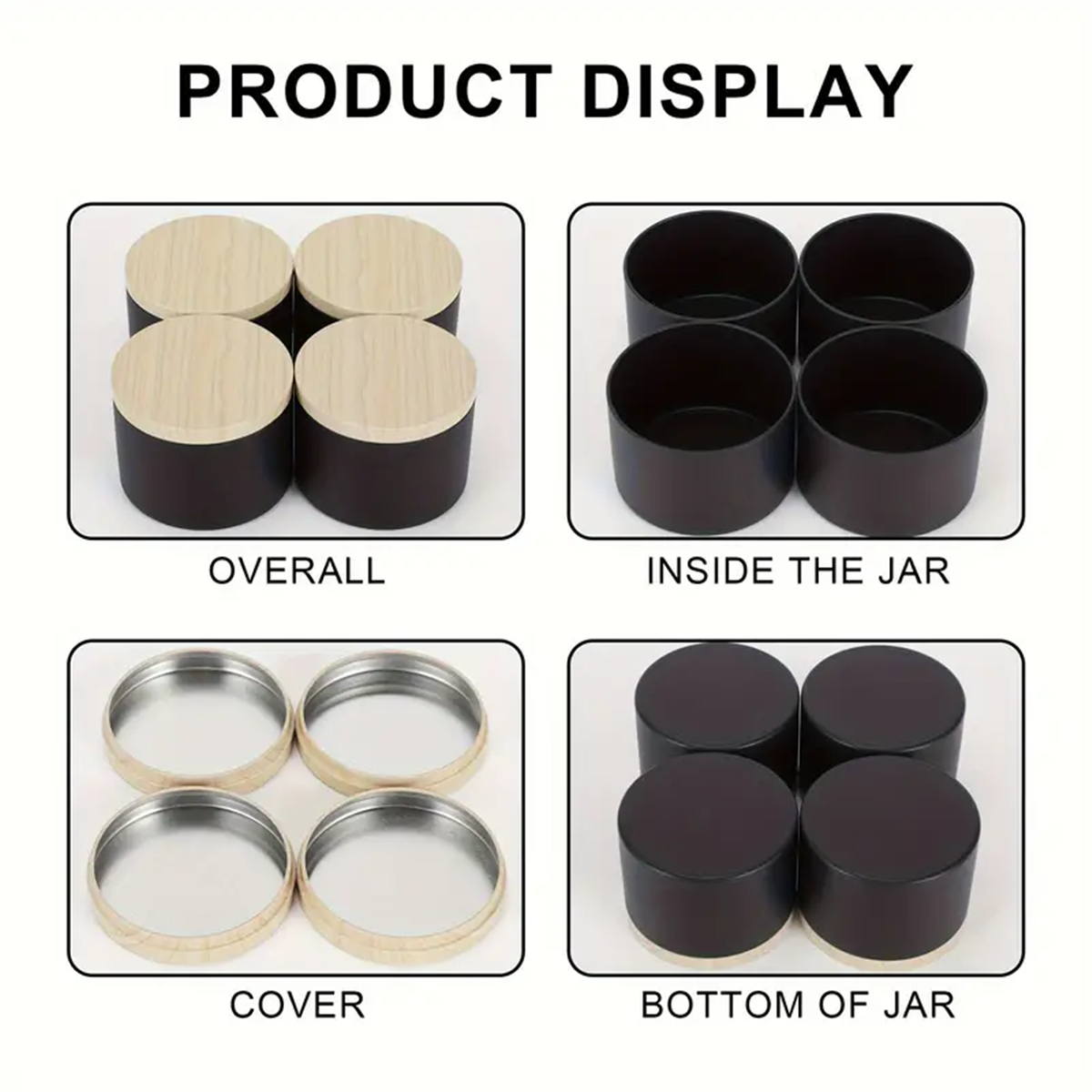 12pcs 4oz Candle Tins With Lid - Metal Tin Lid 4Oz recensione e prezzo