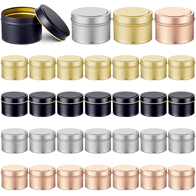 120ML/4OZ Candle Jars Empty Ca - Metal Tin Lid 4Oz recensione e prezzo
