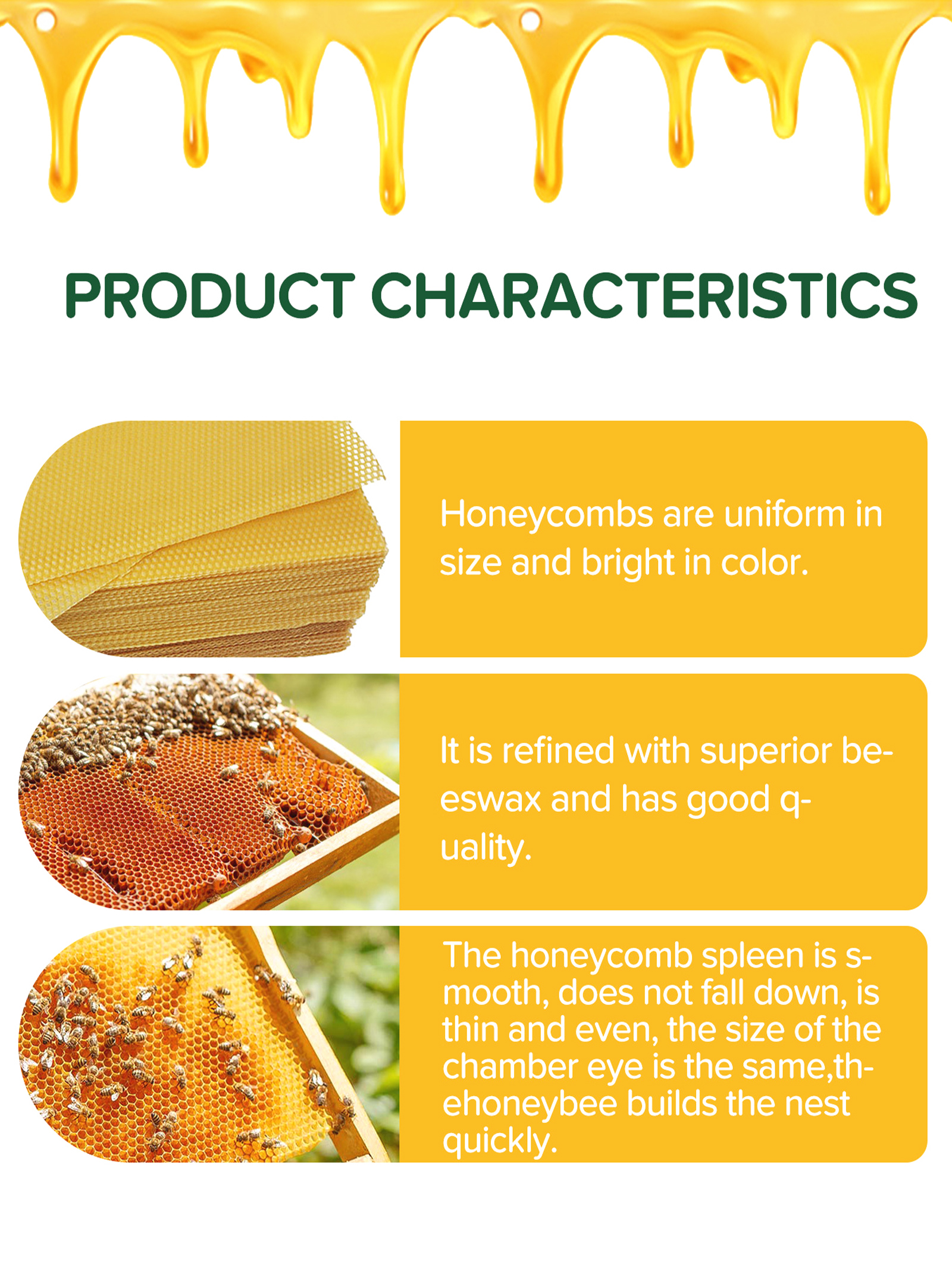 10Pcs Natural Honeycomb Bee Wa - Candle Supplies In Bulk recensione e prezzo