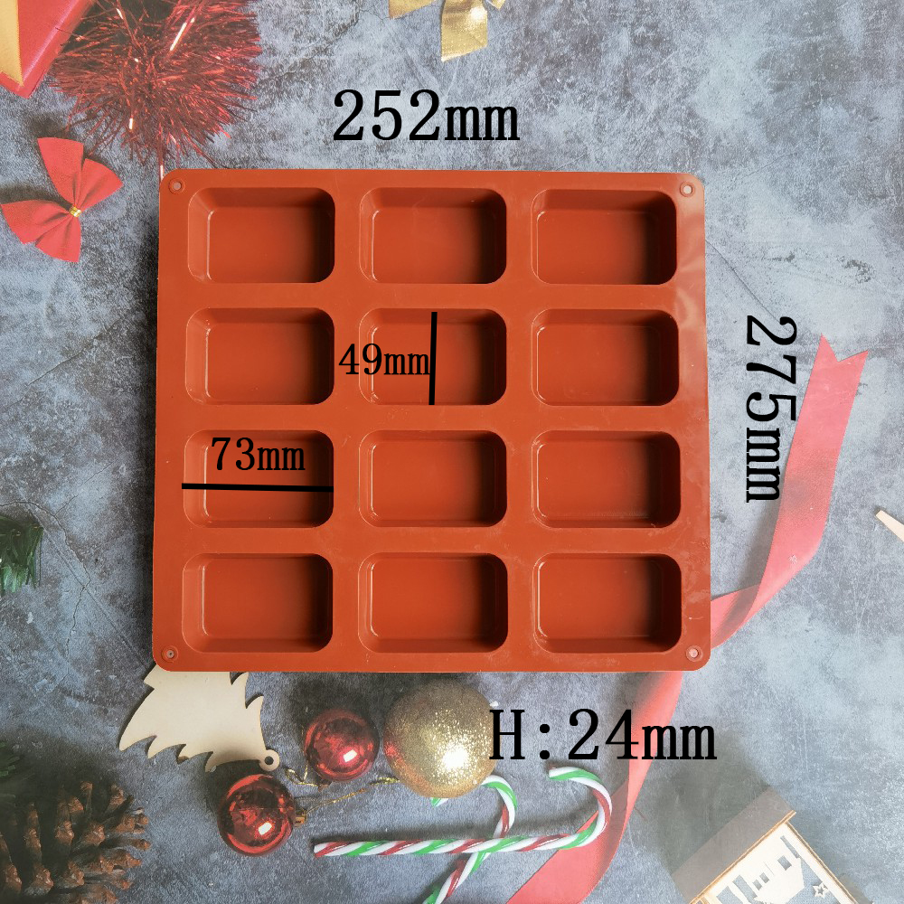 12 Cavity Square Silicone Soap - Candle Supplies In Bulk recensione e prezzo