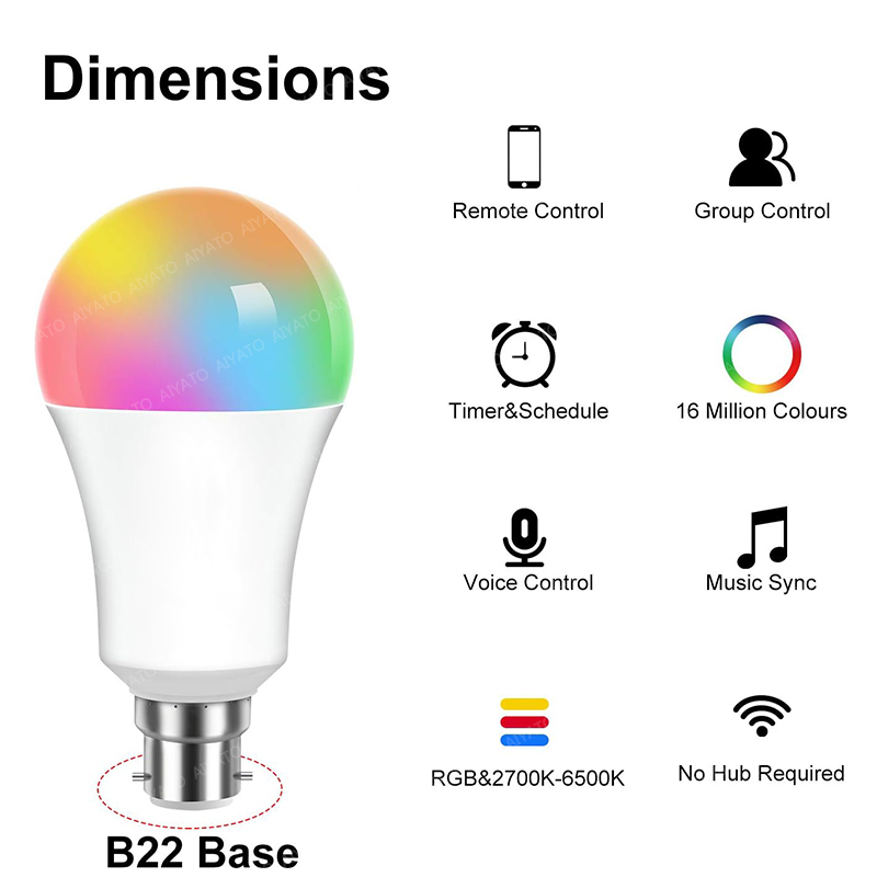 B22 Base UK TUYA Wifi Smart Bu - Candle Making Supplies Uk recensione e prezzo