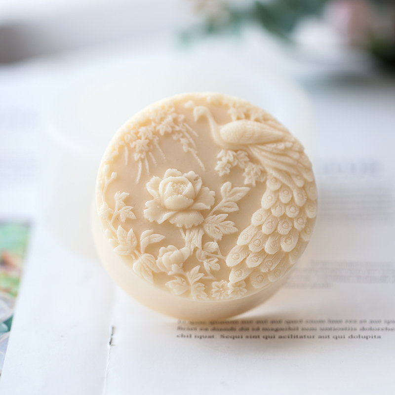 Peacock Flower Pattern Silicon - Candle Supplies In Bulk recensione e prezzo